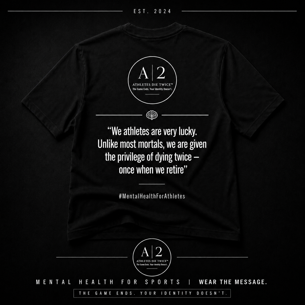 Signature Tee – Black, Back
